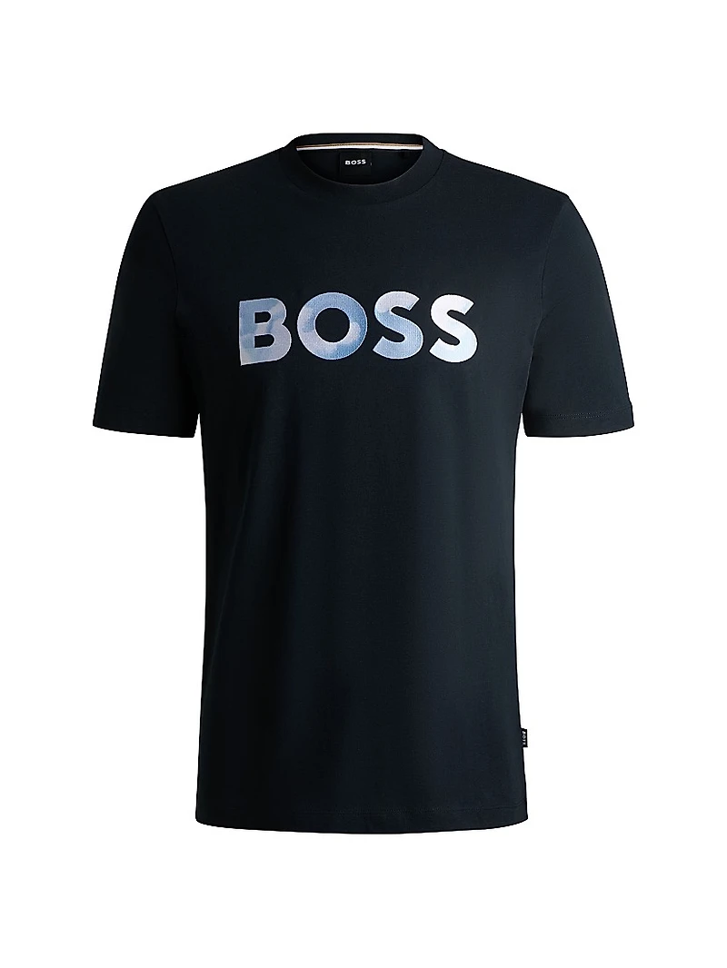 Cotton-Jersey Regular-Fit T-Shirt with Script Logo
