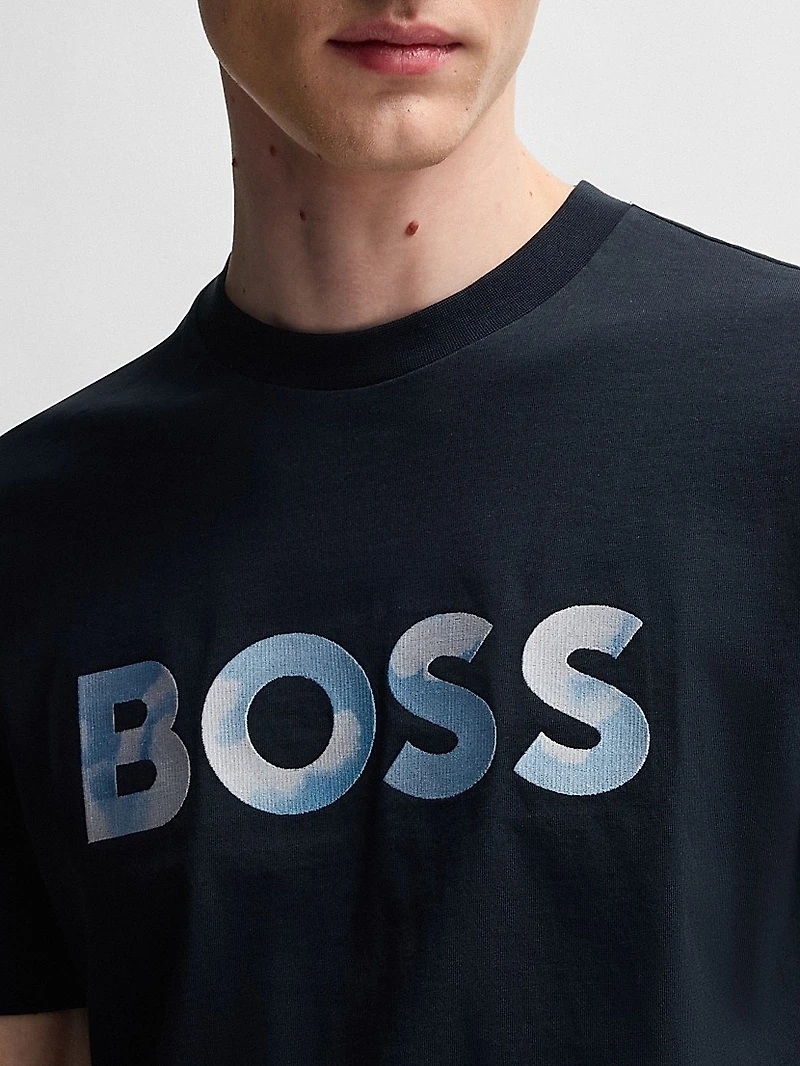 Cotton-Jersey Regular-Fit T-Shirt with Script Logo