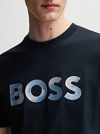 Cotton-Jersey Regular-Fit T-Shirt with Script Logo