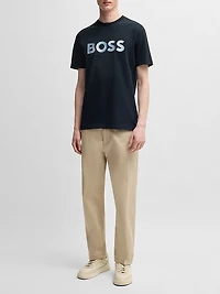 Cotton-Jersey Regular-Fit T-Shirt with Script Logo
