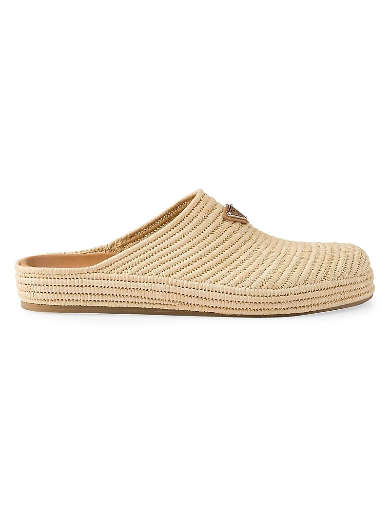 Raffia Mules