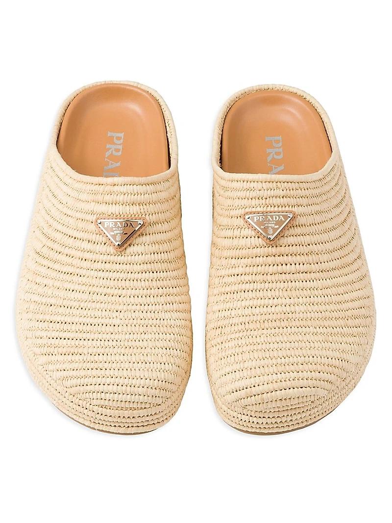 Raffia Mules