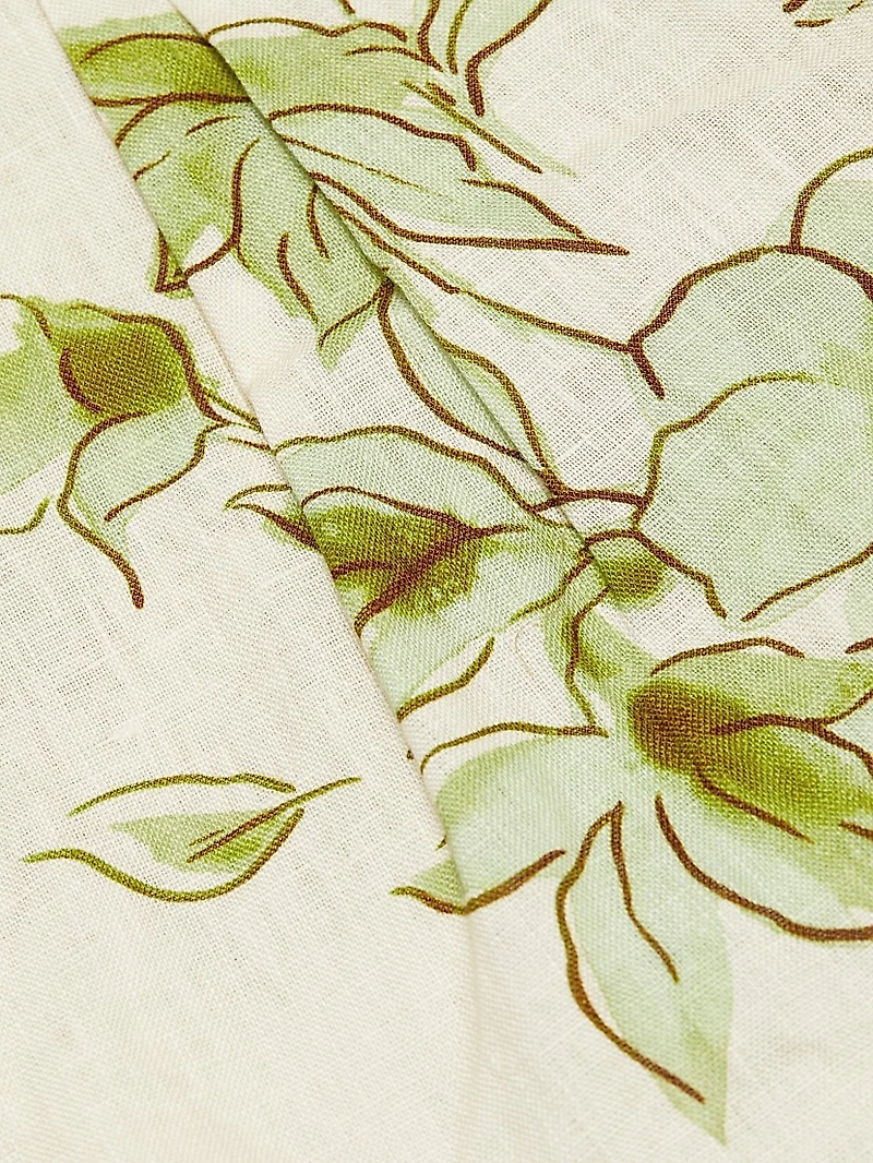 Asha Floral Linen Romper