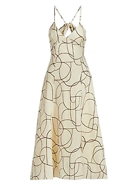 Wyeth Geo-Print Midi-Dress