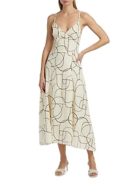 Wyeth Geo-Print Midi-Dress