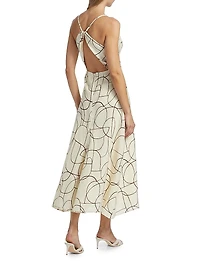 Wyeth Geo-Print Midi-Dress