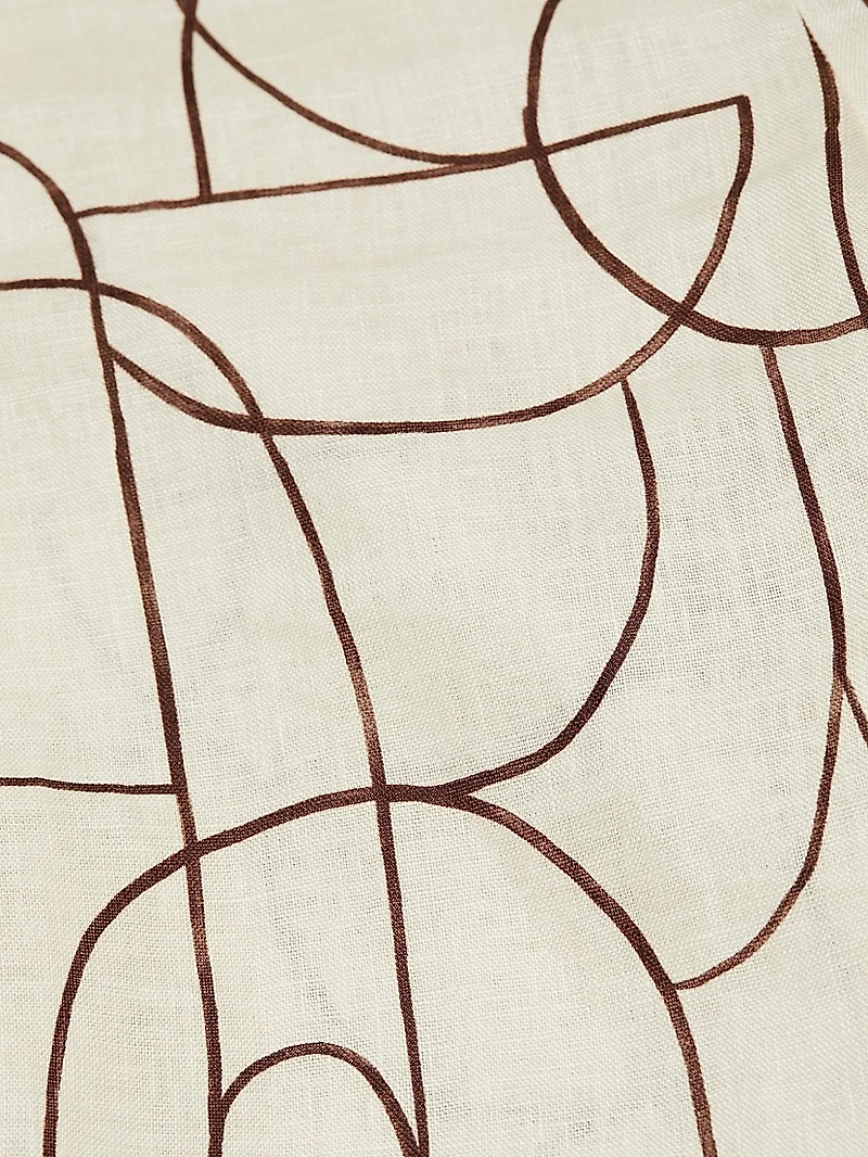 Annika Printed Linen Flared Pants