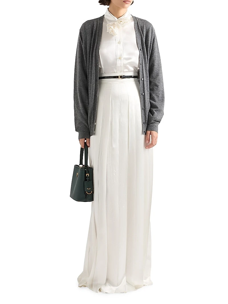 Embroidered Satin Shirt