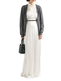 Embroidered Satin Shirt