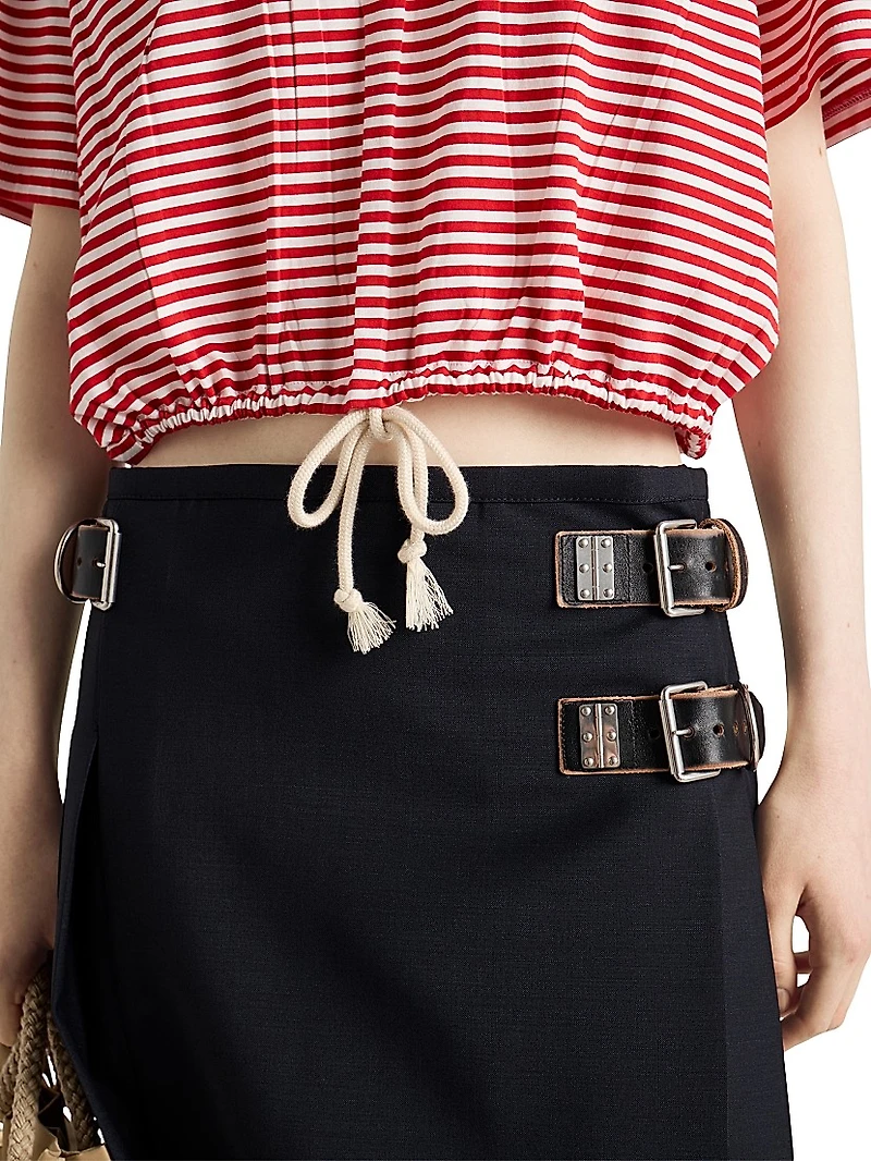 Striped Jersey Polo Shirt