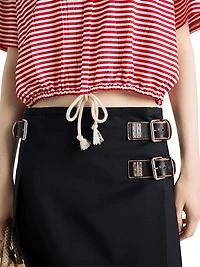 Striped Jersey Polo Shirt