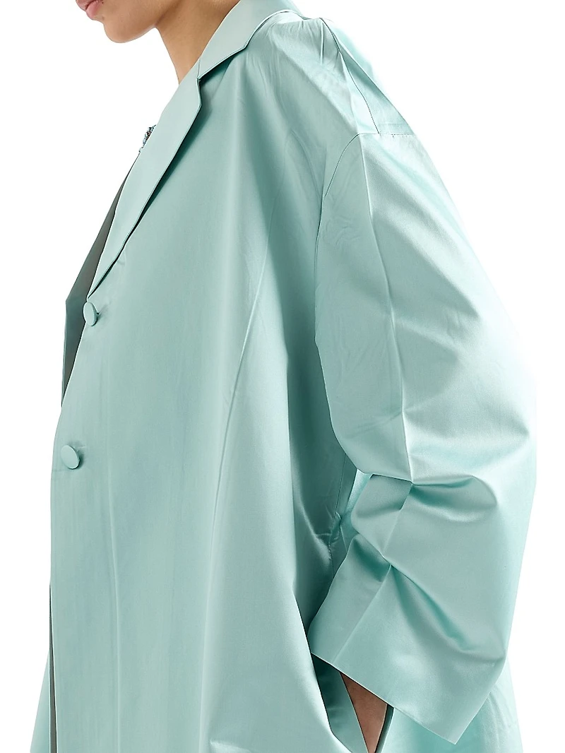 Single-Breasted Duchesse Coat