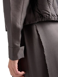 Embroidered Silk and Wool Skirt