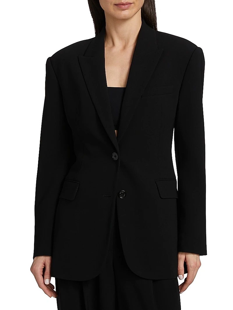 Wide Shoulder Fit Blazer