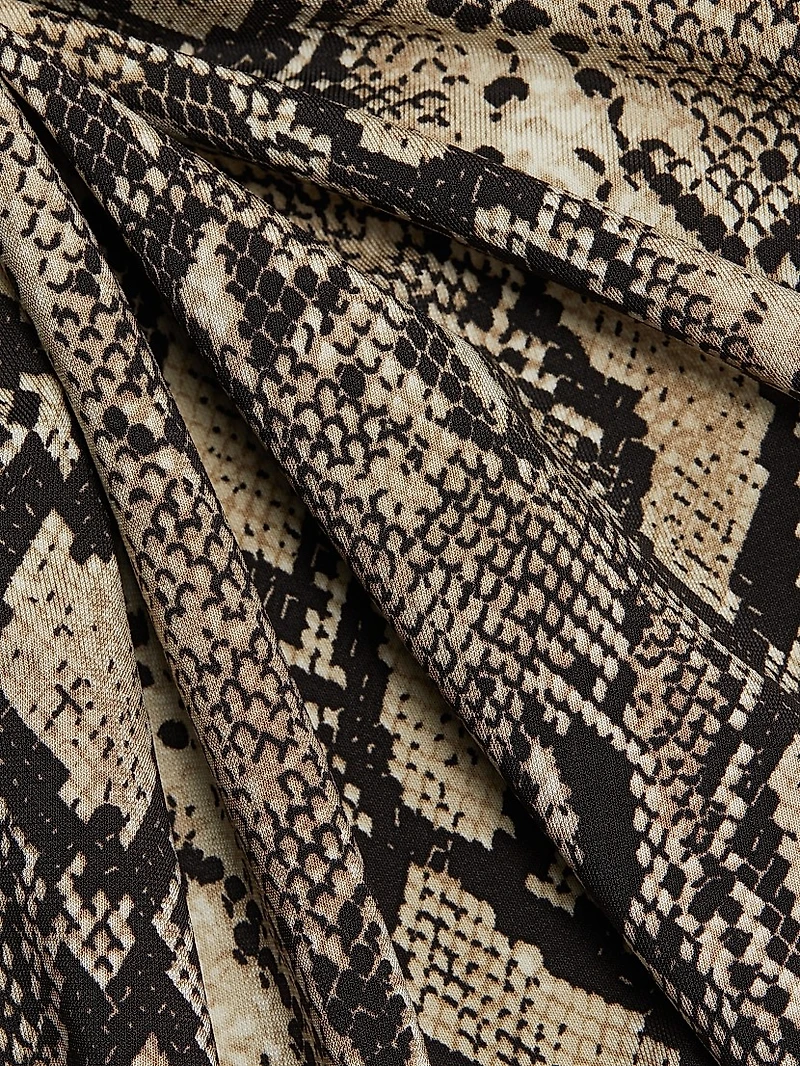 Snake Crewneck Long-Sleeve Top