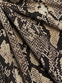 Snake Crewneck Long-Sleeve Top