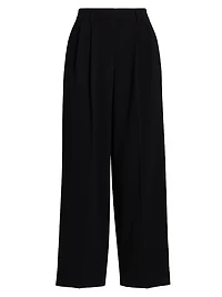 Pleated Wide-Leg Pants
