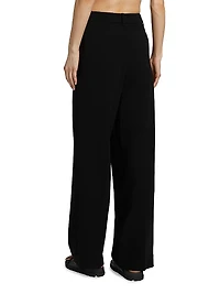Pleated Wide-Leg Pants