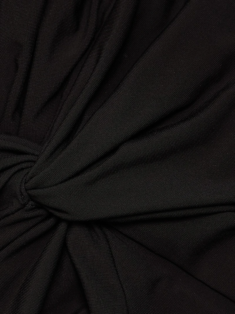 Twist Off-the-Shoulder Midi-Dress