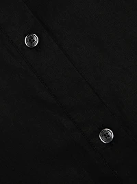 Stretch Cotton Pintuck Shirtdress