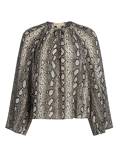 Snake V-Neck Blouse