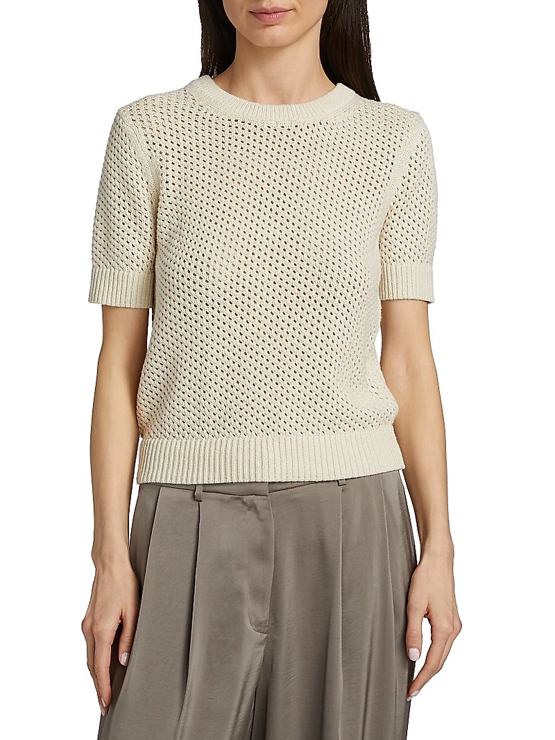 Mesh Knit Boxy Top