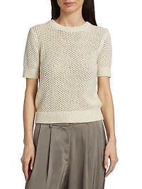 Mesh Knit Boxy Top