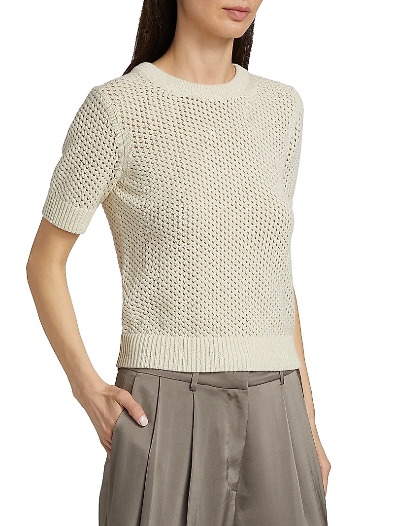 Mesh Knit Boxy Top