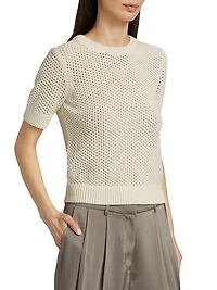 Mesh Knit Boxy Top