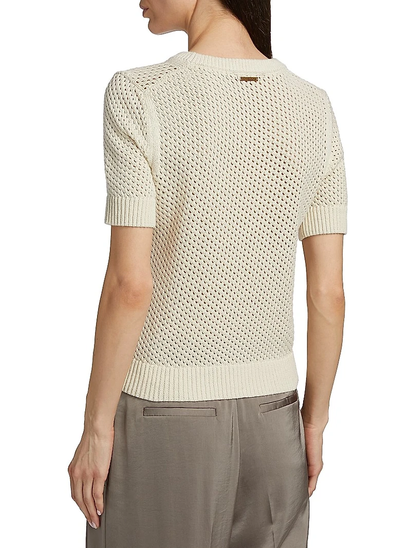 Mesh Knit Boxy Top