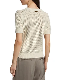 Mesh Knit Boxy Top