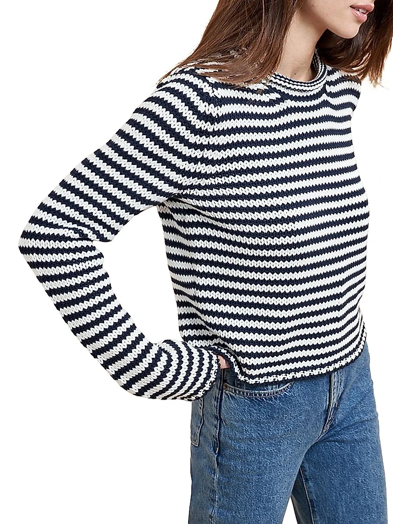 Fine Stripe Mini Marina Sweater