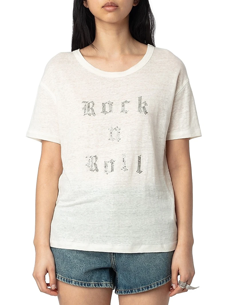 Marta Linen Rock N Roll T-Shirt