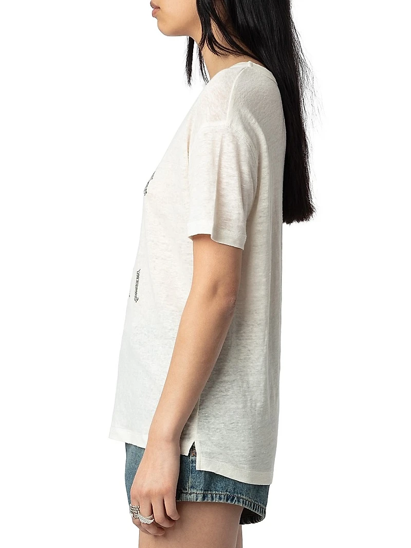 Marta Linen Rock N Roll T-Shirt