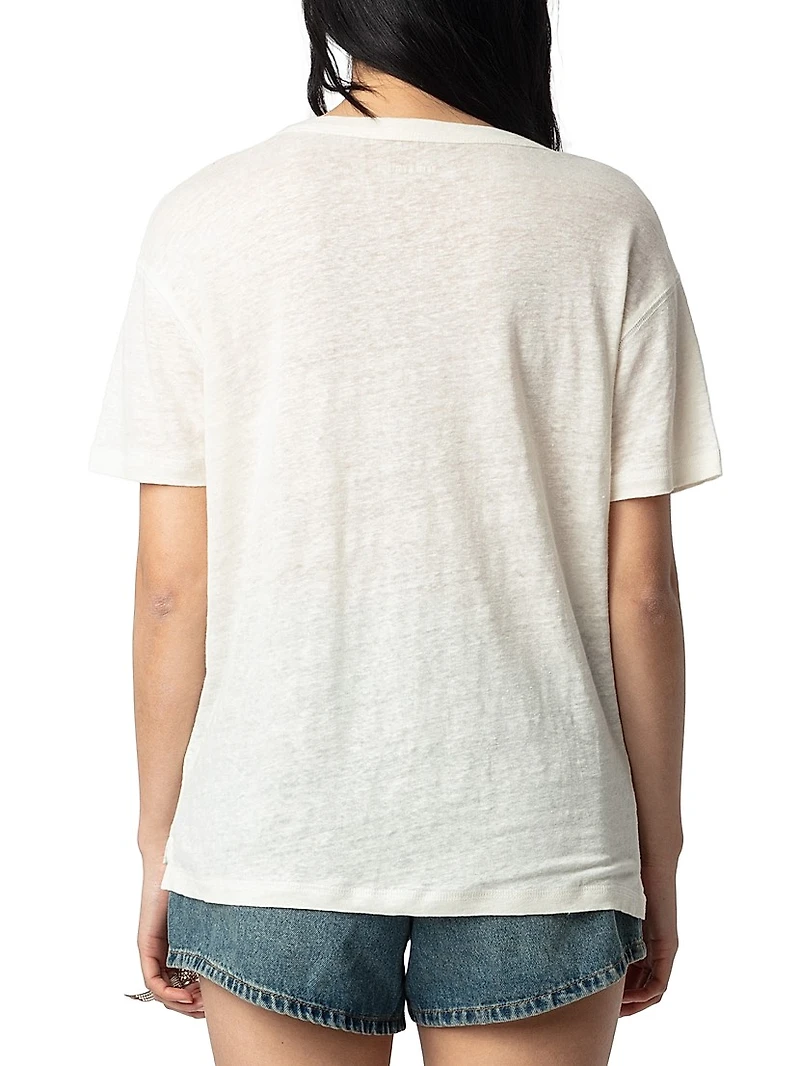 Marta Linen Rock N Roll T-Shirt