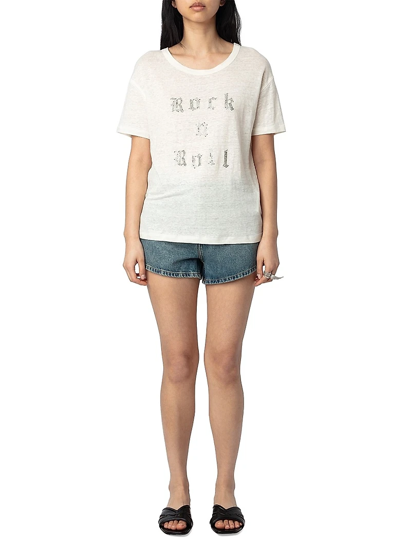 Marta Linen Rock N Roll T-Shirt