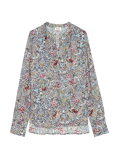 Tink Floral-Print Long-Sleeve Blouse
