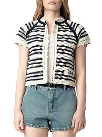 Zelie Short-Sleeve Cardigan