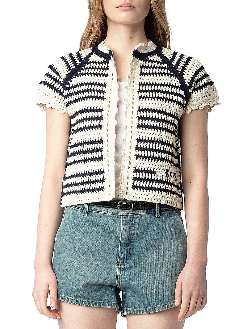 Zelie Short-Sleeve Cardigan