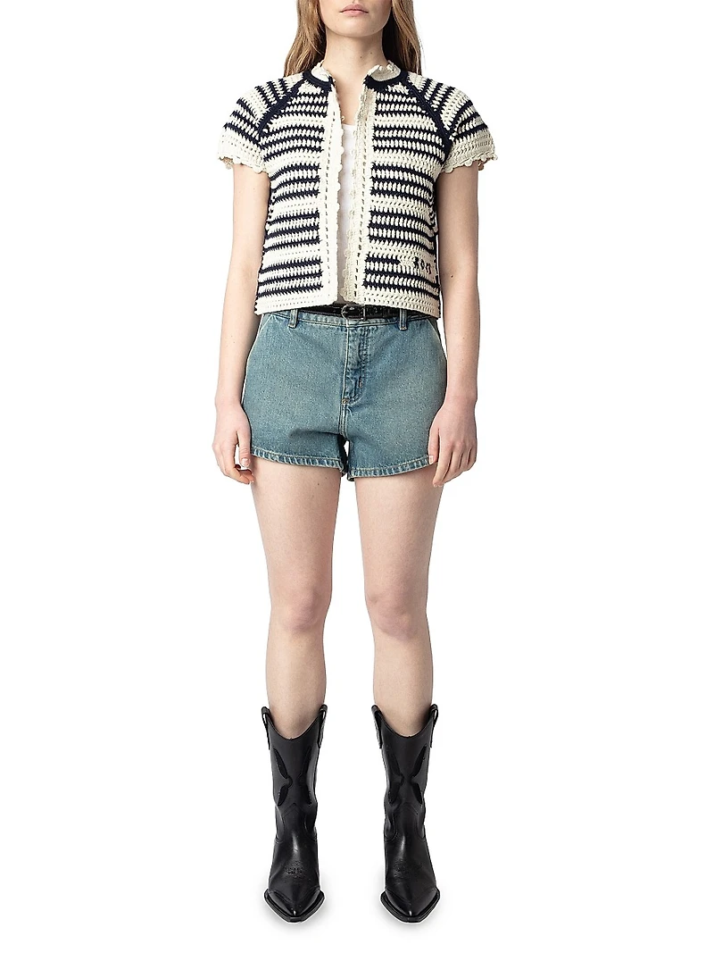 Zelie Short-Sleeve Cardigan