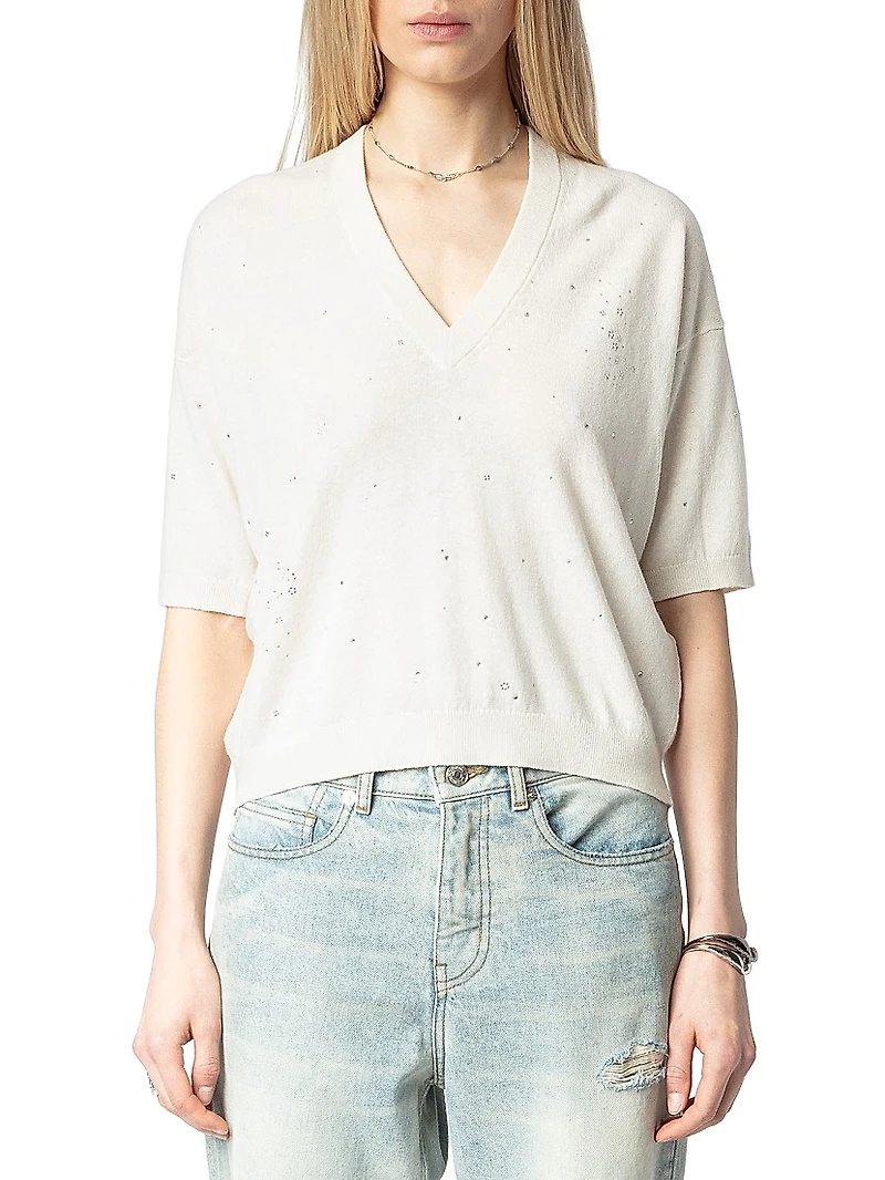 Wully Lico Rhinestone-Embellished Sweater