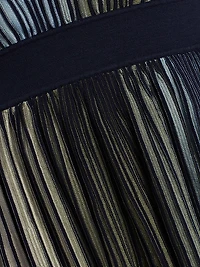 Marisol Striped V-Neck Minidress