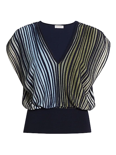 Vanessa Ombre Striped Top