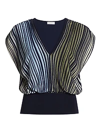 Vanessa Ombre Striped Top