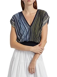 Vanessa Ombre Striped Top