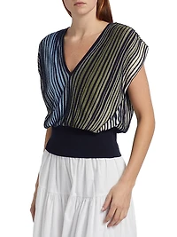 Vanessa Ombre Striped Top