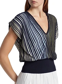 Vanessa Ombre Striped Top