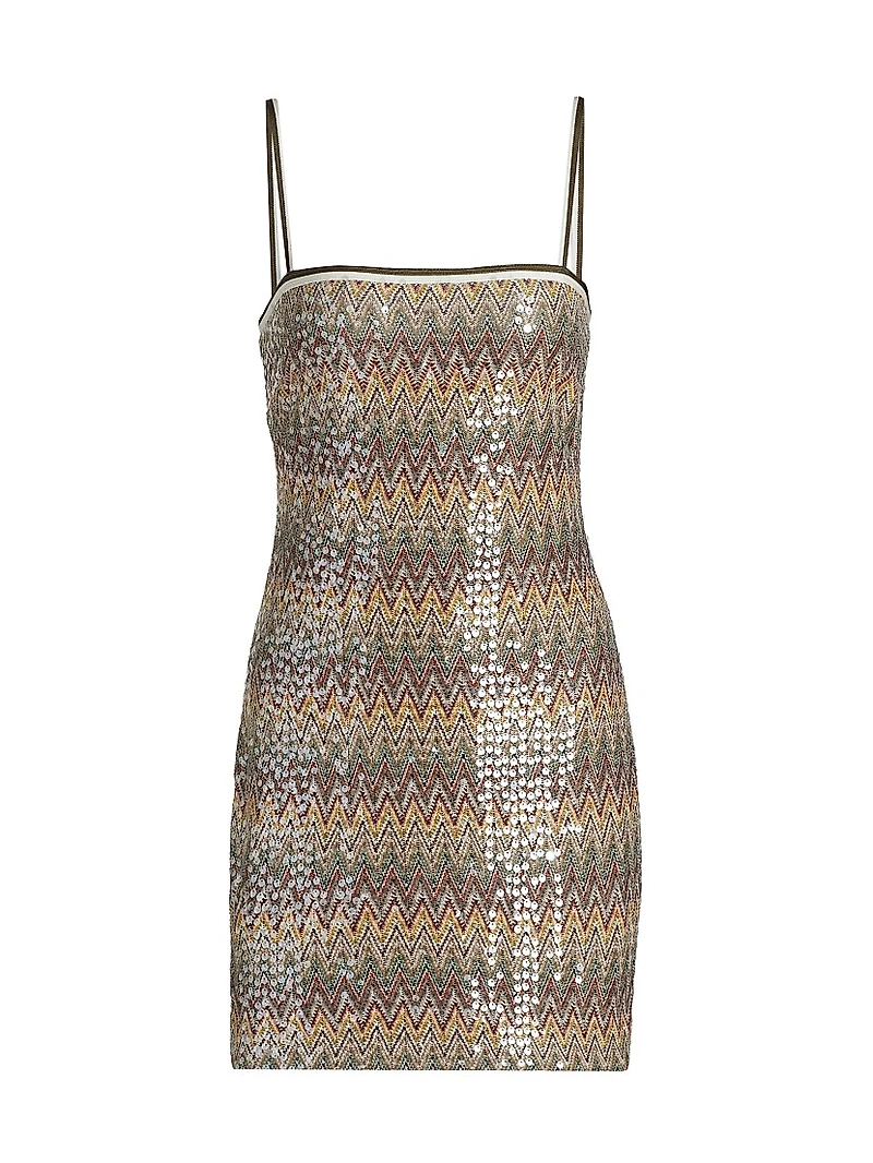 Ivanna Sequin Embellished Minidress