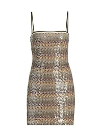 Ivanna Sequin Embellished Minidress