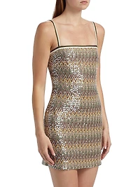 Ivanna Sequin Embellished Minidress